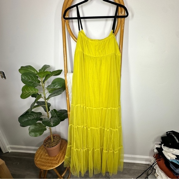 Anthropologie Maeve Tulle Tiered Maxi sz L - Picture 10 of 12
